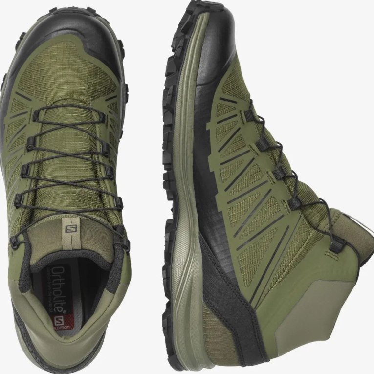 Salomon Speed Assault Men's Tactical Boots Olive | CA 54V28